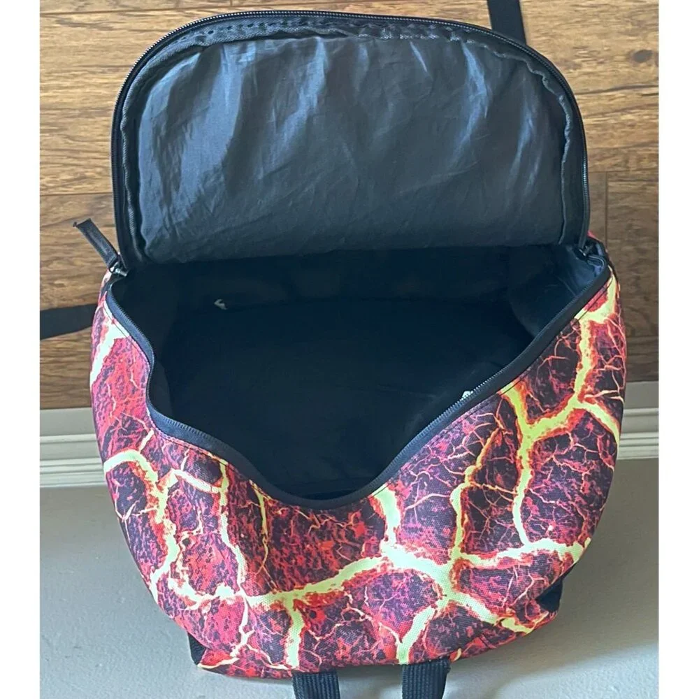 Hurley Lava Graphic Backpack Rucksack School Bag Skater Daypack Surfing Work Bag - Picture 4 of 6
